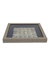 Framed Capiz Shell Geometric Wall Art