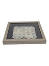 Framed Capiz Shell Geometric Wall Art