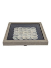 Framed Capiz Shell Geometric Wall Art