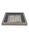 Framed Capiz Shell Geometric Wall Art