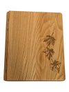 Wooden Memorial Guest Book with Maple Leaf Design