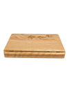 Wooden Memorial Guest Book with Maple Leaf Design