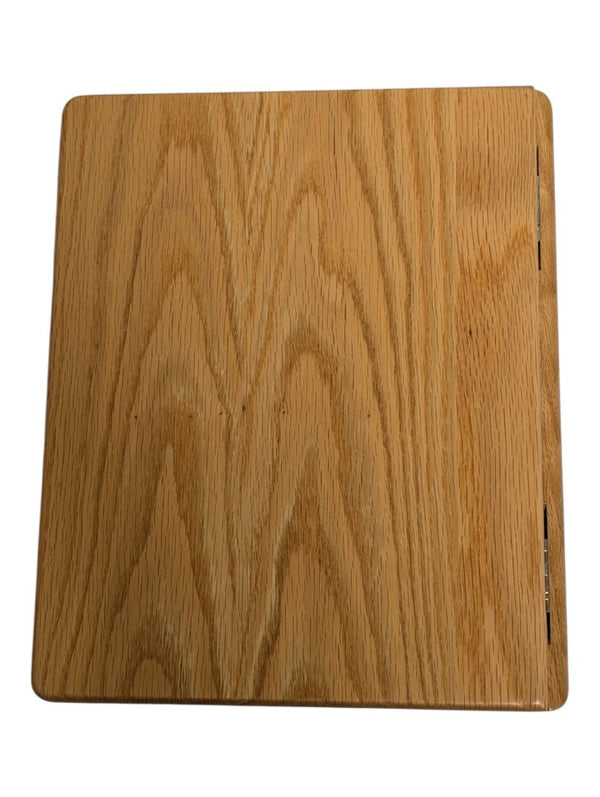 Wooden Memorial Guest Book with Maple Leaf Design