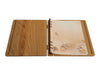 Wooden Memorial Guest Book with Maple Leaf Design