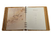 Wooden Memorial Guest Book with Maple Leaf Design