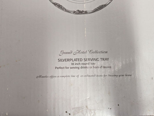 Mantles Grand Hotel Collection Silverplated Tray