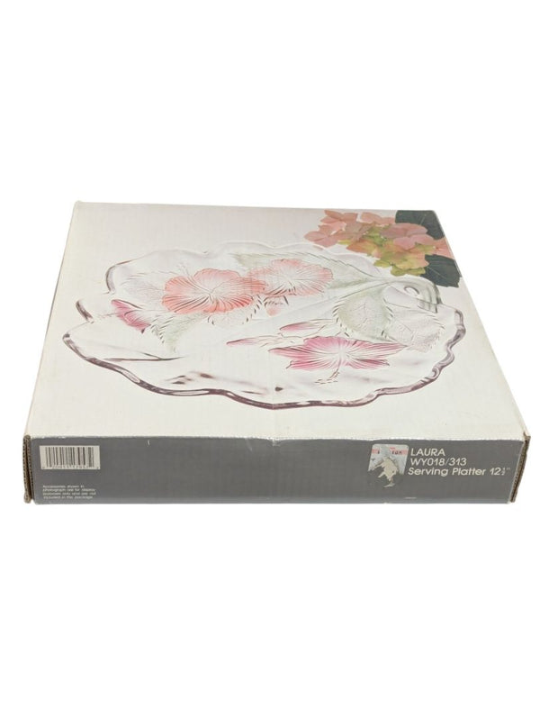 Home Beautiful “Laura” Crystal Serving Platter