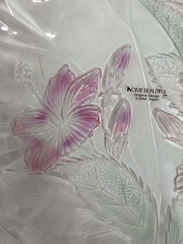 Home Beautiful “Laura” Crystal Serving Platter