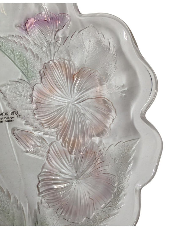 Home Beautiful “Laura” Crystal Serving Platter