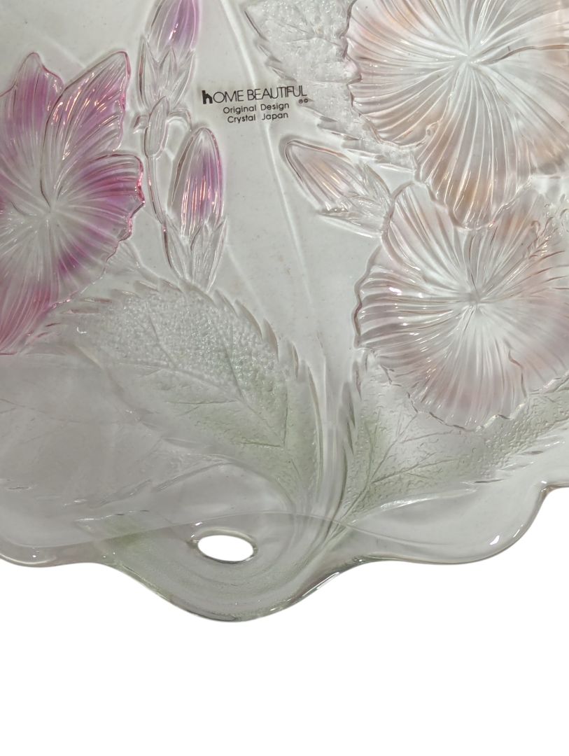 Home Beautiful “Laura” Crystal Serving Platter