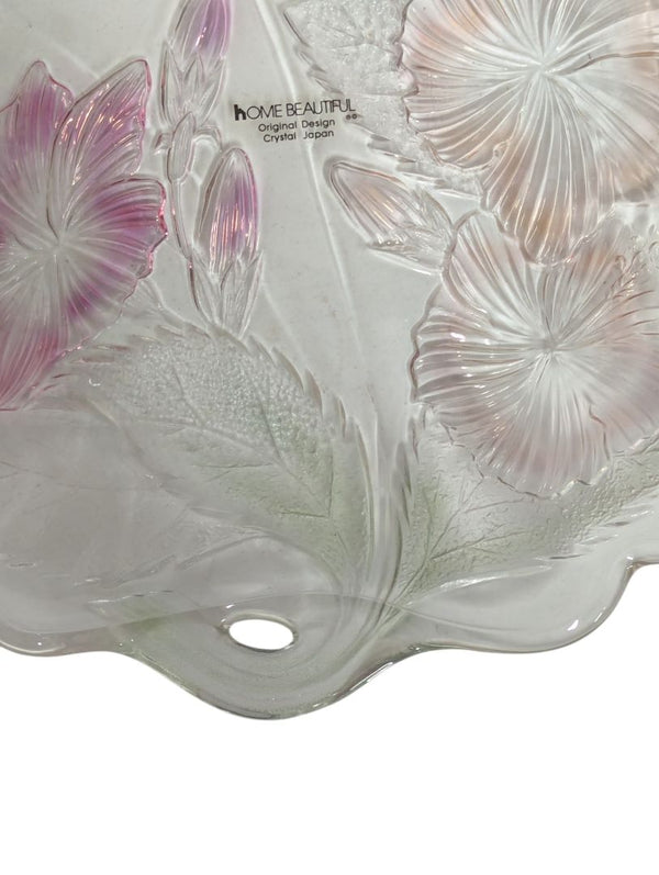 Home Beautiful “Laura” Crystal Serving Platter
