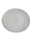 Holiday Season Glass Christmas Tree Serving Platter
