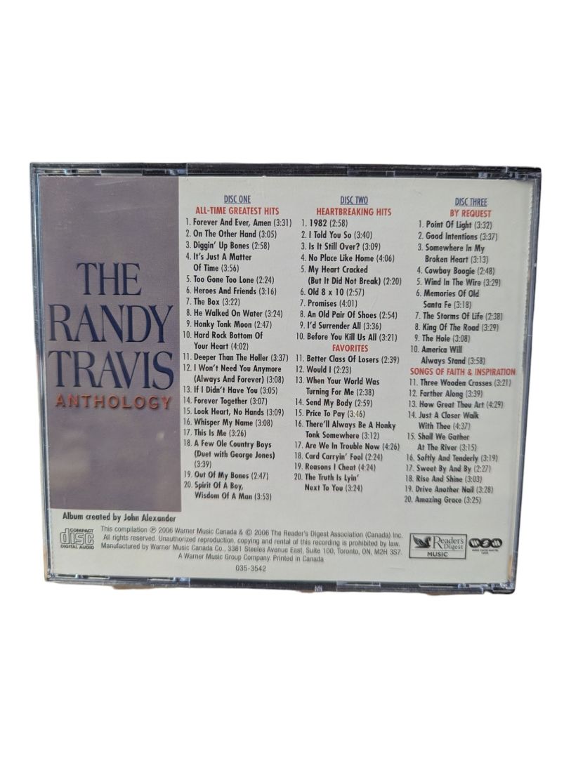The Randy Travis Anthology – 3-CD Reader’s Digest Collection