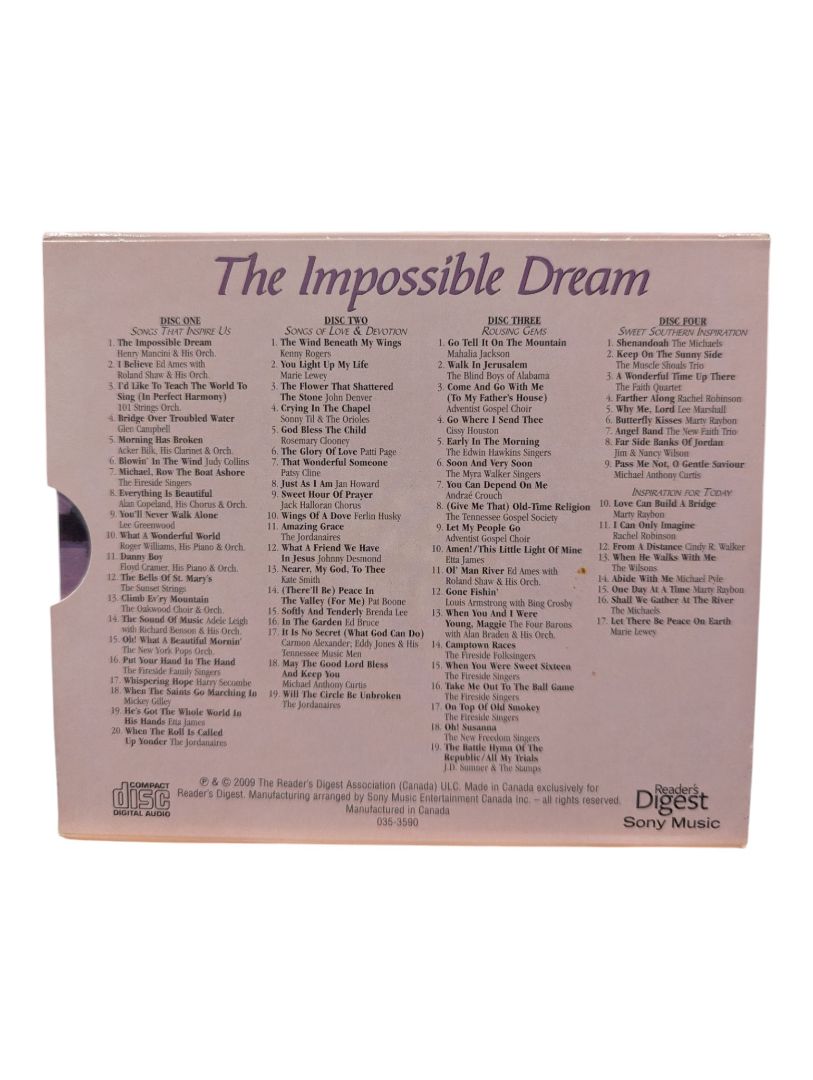 Reader’s Digest – The Impossible Dream 4-CD Collection
