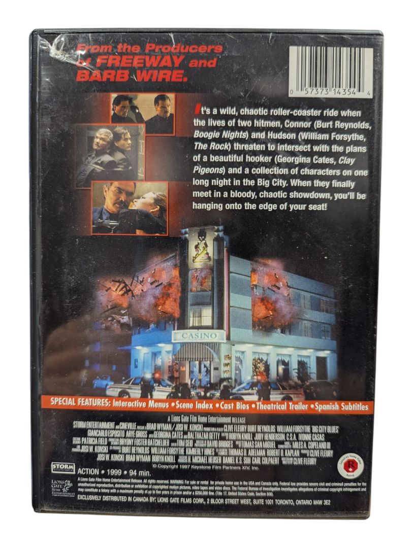 Big City Blues DVD – Burt Reynolds & William Forsythe