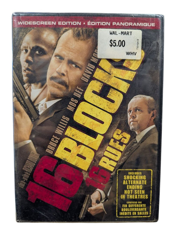 16 Blocks Widescreen Edition DVD – Bruce Willis, Mos Def