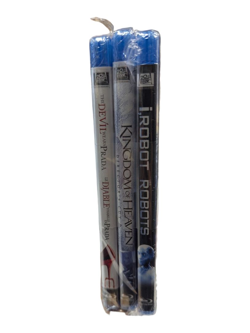 3-Pack Blu-ray Movie Set – I, Robot, Kingdom of Heaven & The Devil Wears Prada