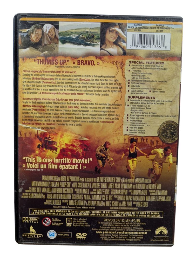 Sahara – Full Screen Collection DVD