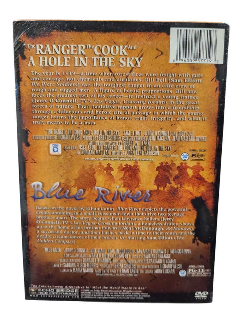 Sam Elliott Double Feature – The Ranger, the Cook and a Hole in the Sky / Blue River – DVD