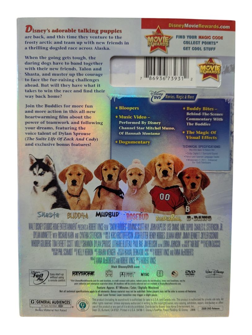 Disney Snow Buddies DVD – 2008