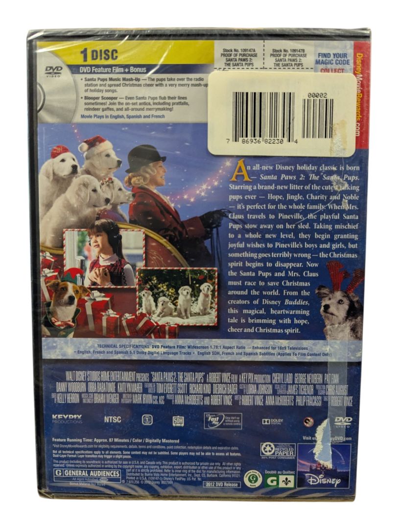 Disney Santa Paws 2: The Santa Pups DVD