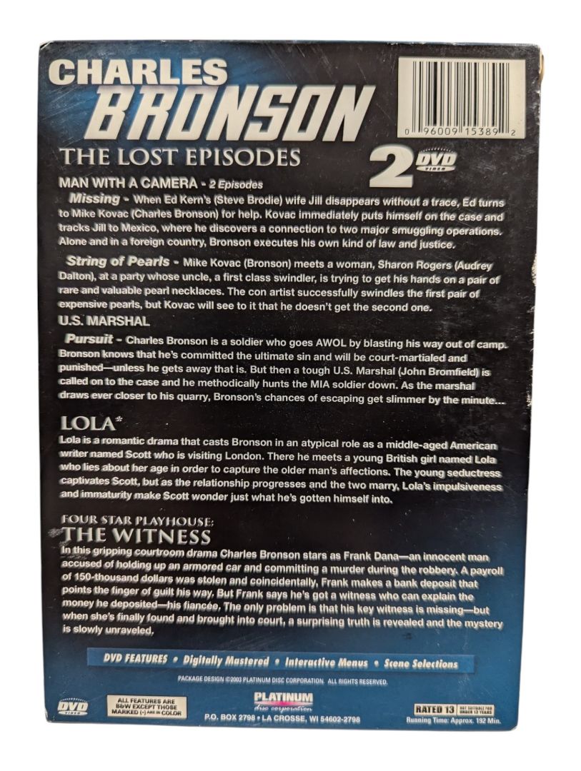 Charles Bronson – 5 Features 2-DVD Set