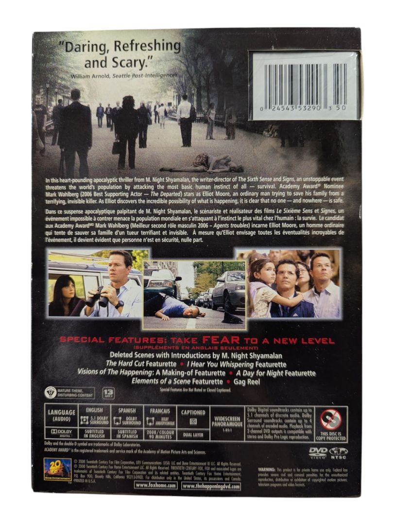 The Happening DVD – M. Night Shyamalan