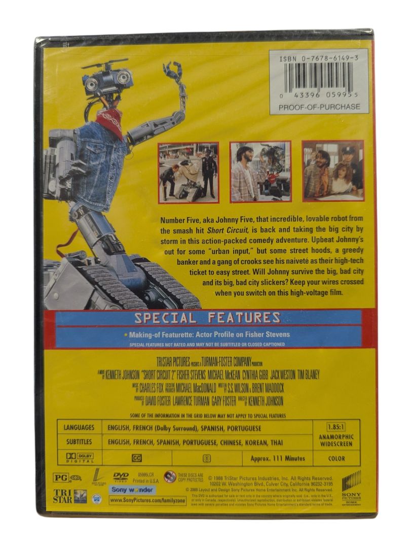 Short Circuit 2 DVD – Johnny Five