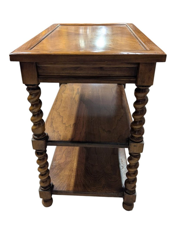 Traditional Barley Twist Two-Tier Side Table