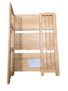 Folding Wooden 3-Tier Display Shelf