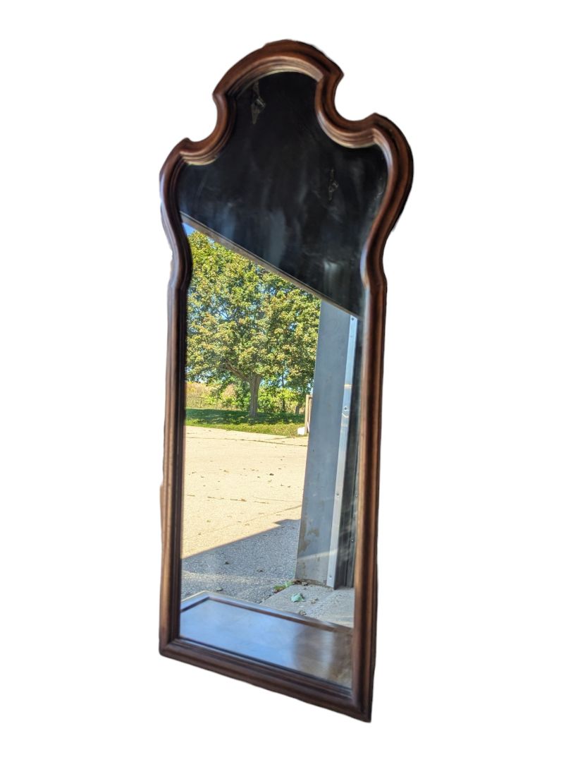 Ethan Allen Traditional Wood-Framed Wall Mirror