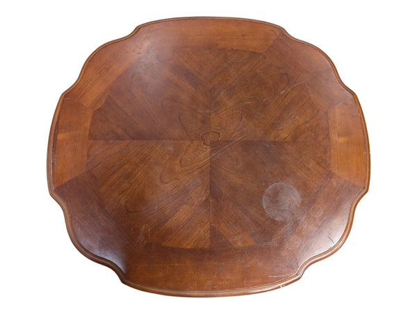 Traditional Queen Anne Style Wood Side Table