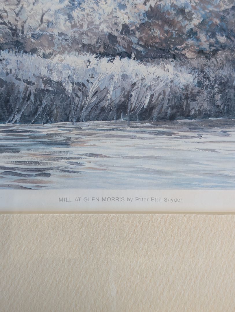 Peter Etril Snyder “Mill at Glen Morris” Signed Limited Edition Print