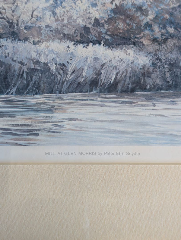 Peter Etril Snyder “Mill at Glen Morris” Signed Limited Edition Print