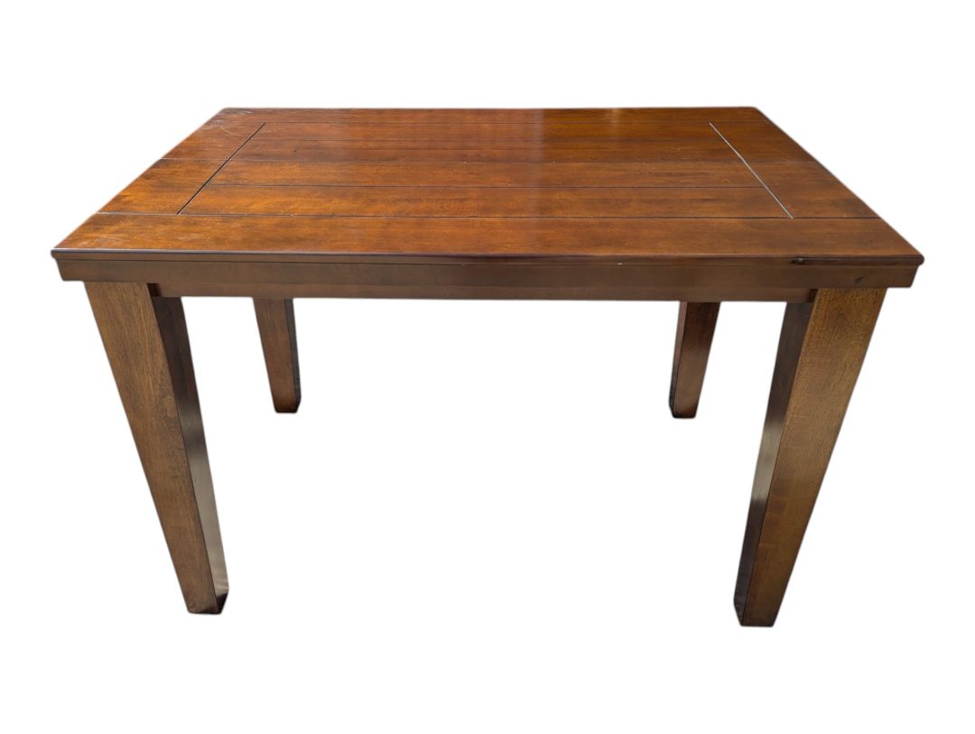 Counter-Height Extendable Dining Table with 6 Chairs