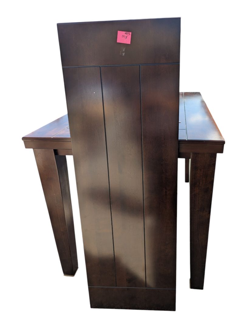 Counter-Height Extendable Dining Table with 6 Chairs