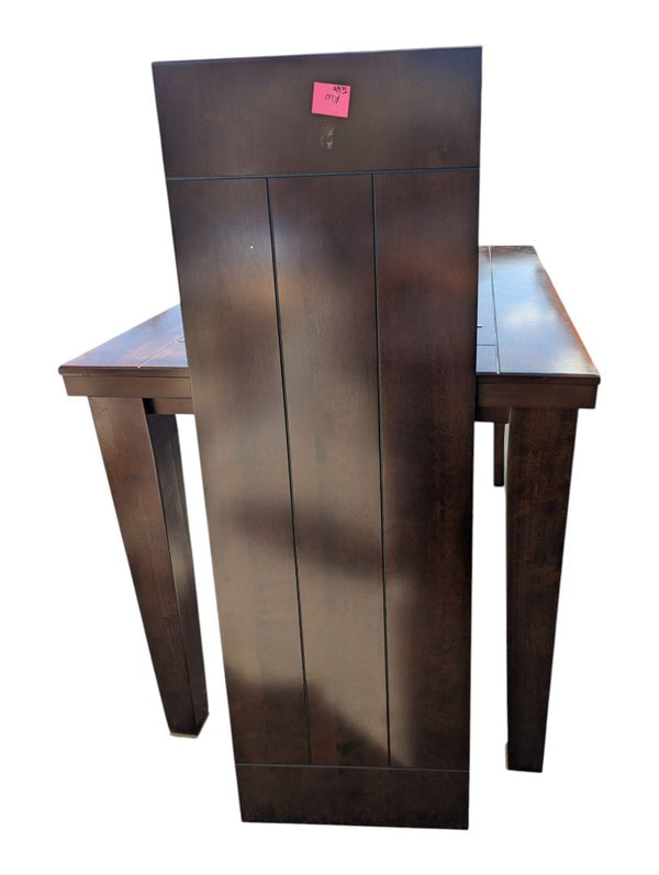 Counter-Height Extendable Dining Table with 6 Chairs