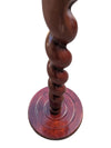 Round Green Stone-Top Barley Twist Pedestal Table