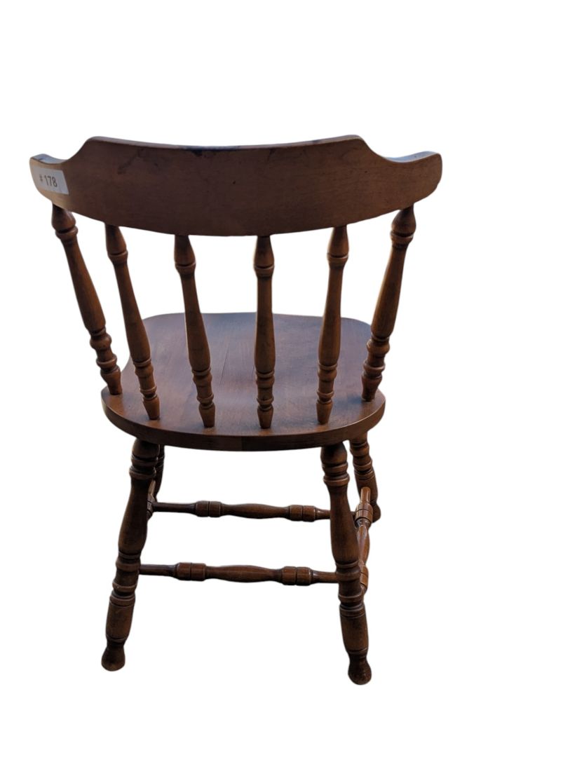 Vintage Wood Spindle-Back Chair