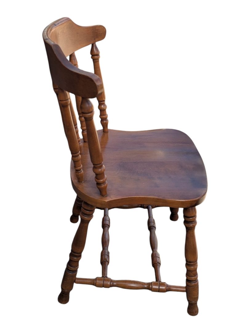 Vintage Wood Spindle-Back Chair