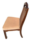Vintage Extendable Wood Dining Table with 4 Cane-Back Chairs