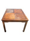 Vintage Extendable Wood Dining Table with 4 Cane-Back Chairs