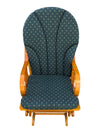 Wood Glider Rocking Chair with Upholstered Cushions