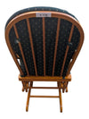 Wood Glider Rocking Chair with Upholstered Cushions