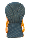 Wood Glider Rocking Chair with Upholstered Cushions
