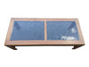 Oak & Glass Rectangular Coffee Table
