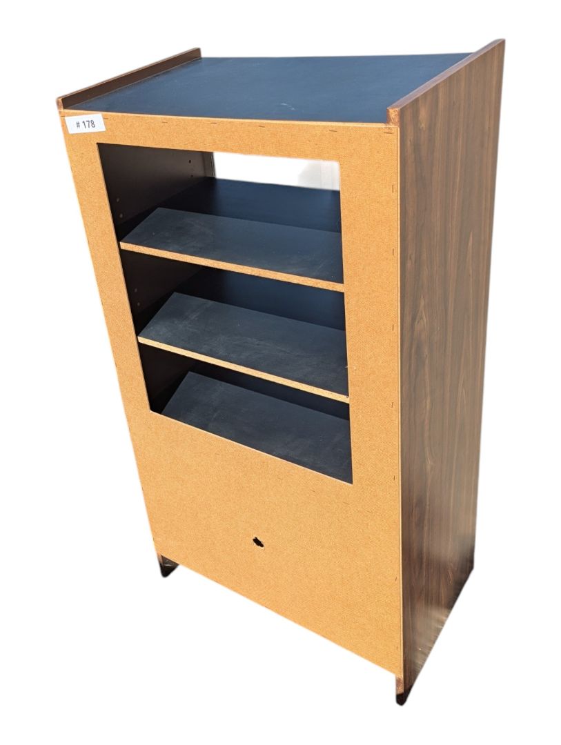 Glass Door Media & Display Cabinet