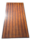 Wood Coffee Table with Lower Shelf & Studded Trim