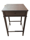Pair of Graduated Wood Accent Tables with Drawers