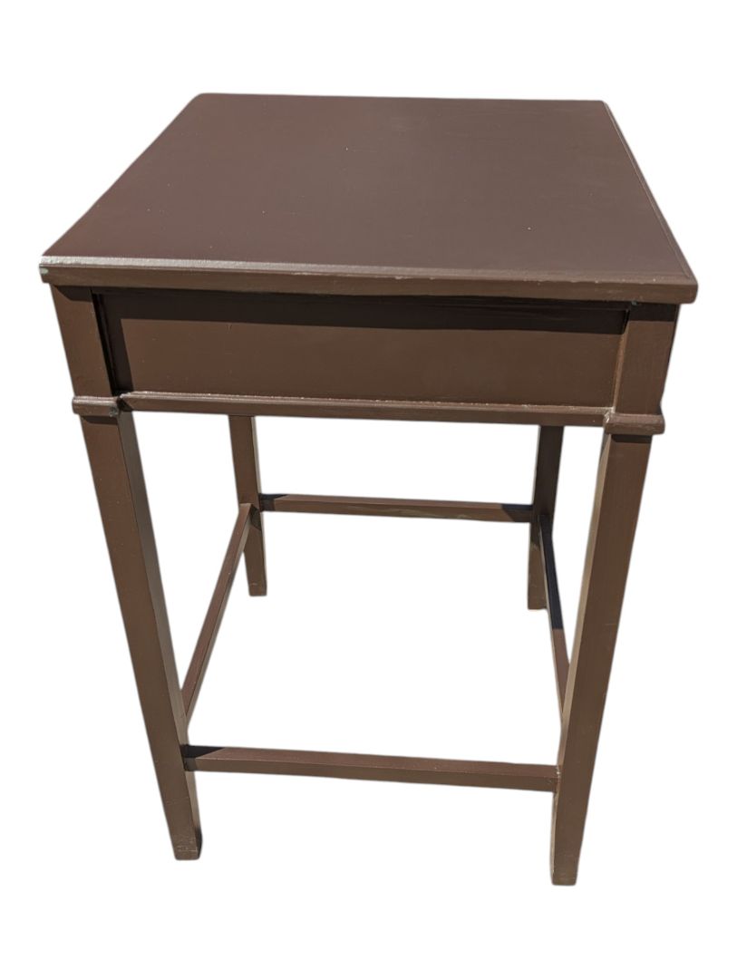 Pair of Graduated Wood Accent Tables with Drawers